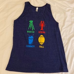 American Apparel New Orleans Four Seasons Women’s Tank in Navy, sz. M